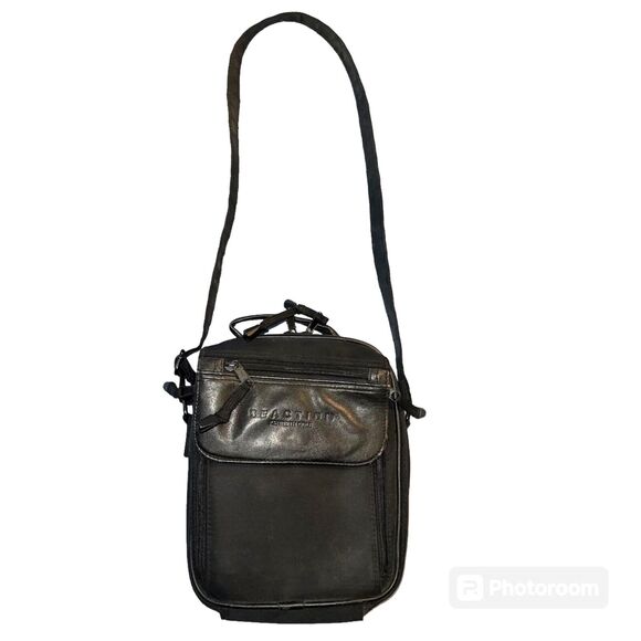 Kenneth Cole Reaction Unisex Shoulder Bag Black Top Handle with Lots of Pockets - Picture 3 of 14